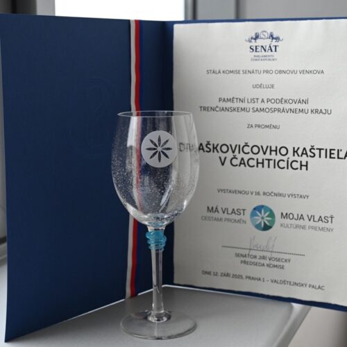 Získali sme prestížnu cenu za revitalizáciu Draškovičovho kaštieľa v Čachticiach